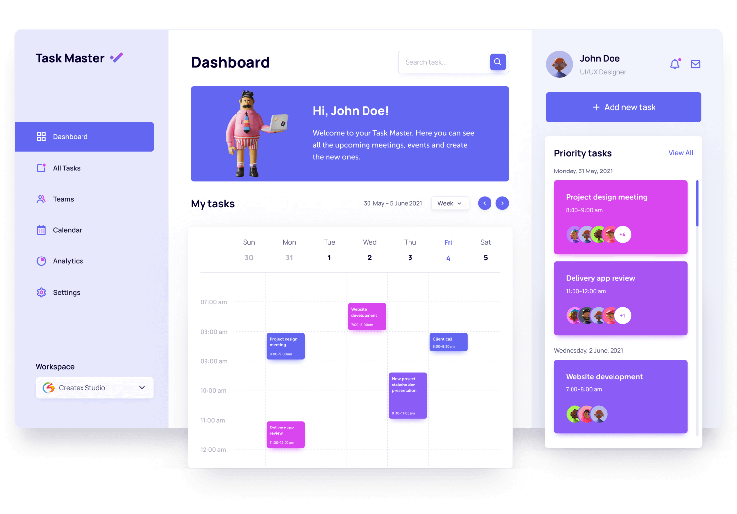 Giao diện bảng điều khiển VuotNhanh